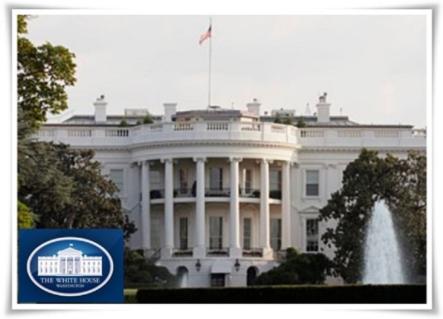 미국 백악관 전경 사진