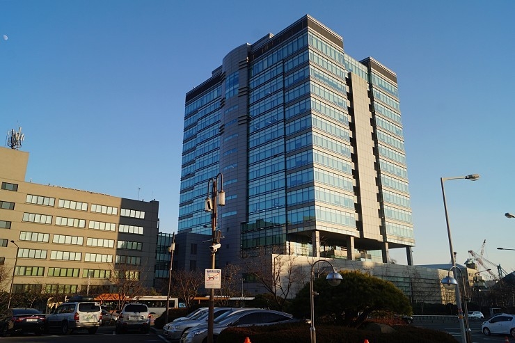 현대중공업 울산 본사 사옥 전경.