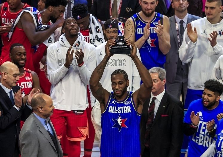 <strong>지난 NBA 올스타전 시상식 모습.</strong>