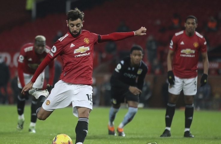 Manchester United win 2-1 against Aston Villa… tied with lead Liverpool