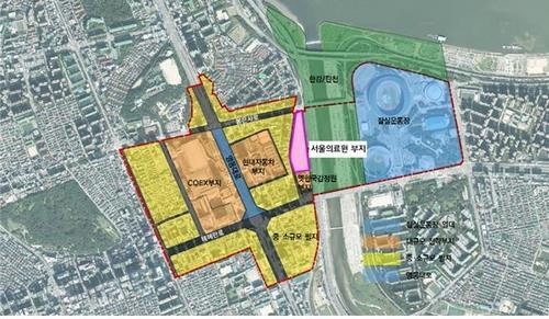 강남구 삼성동 국제교류복합지구 지구단위계획 위치도