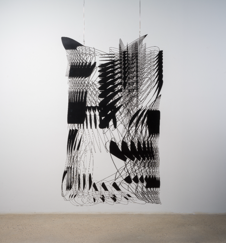 박승모, drawing-160, 2021, Stainless Steel sheet