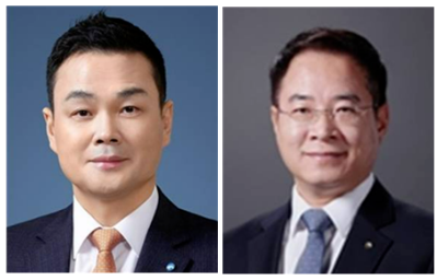 사진왼쪽부터 강신국 기업투자금융부문장과 이석태 국내영업부문장