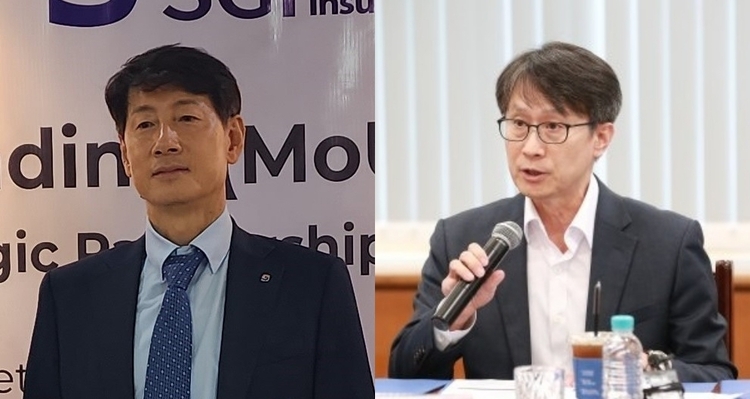차기 대표이사 후보에 오른 황의탁 sgi서울보증 전무와 이명순 전 금감원 수석부원장. 임추위는 서류 심사를 통과한 두 후보자들에 대해 오는 8일 면접을 실시할 예정이다. 면접을 통해 최종 후보로 낙점된 후보자는 오는 28일 예정인 임시주총에서 차기 대표이사로 공식 선임될 예정이다.