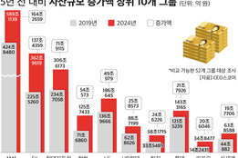 5대그룹 자산, 5년 새 445조 증가…삼성·SK·현대차 등 3사 "쏠림"