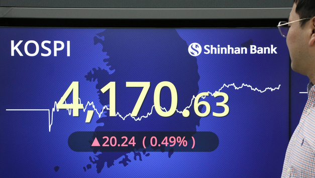 코스피, 0.49 상승...4,170.63으로 마감