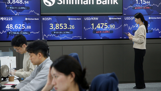 AI 종목 매물 출회에...코스피 3850선 후퇴