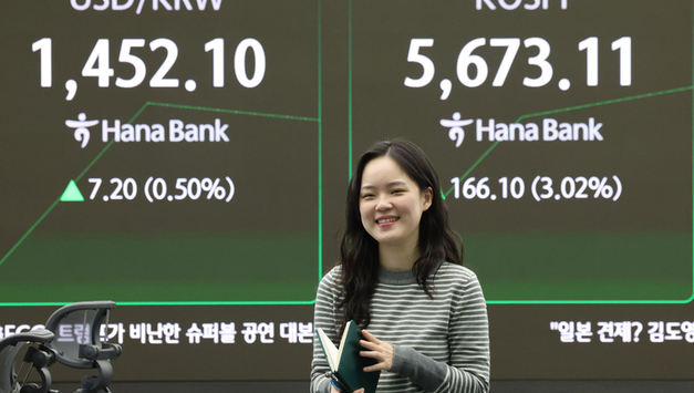 기관 매수세에...코스피, 5677.25 마감