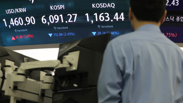 중동發 쇼크에 코스피 5대 감소…한 달 만에 '매도 사이드카'