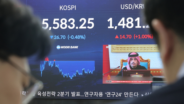 호르무즈發 리스크 속 외국인 매도세에...코스피, 5580대 마감