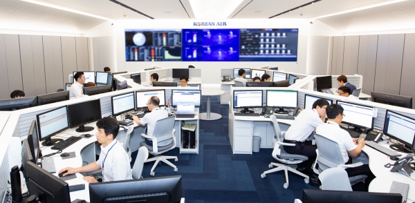 클라우드 커맨드센터 전경. (사진제공=대한항공)